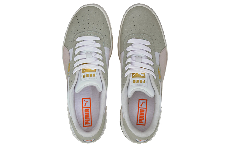 Lookbook (W) Puma Cali Wedge Plateauschuhe Weiß/Grün/Rosa Damen Sneakers 374107-02