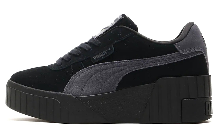 Buy (W) Puma Cali Wedge Tonal Baskets Skateboard Bas Noir Femme 385248-03