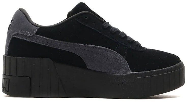 (Women) Puma Cali Wedge Tonal Low Top Casual Skateboarding Shoes Black 385248-03 Order (Women) Puma Cali Wedge Tonal Low Top Casual Skateboarding Shoes Black 385248-03