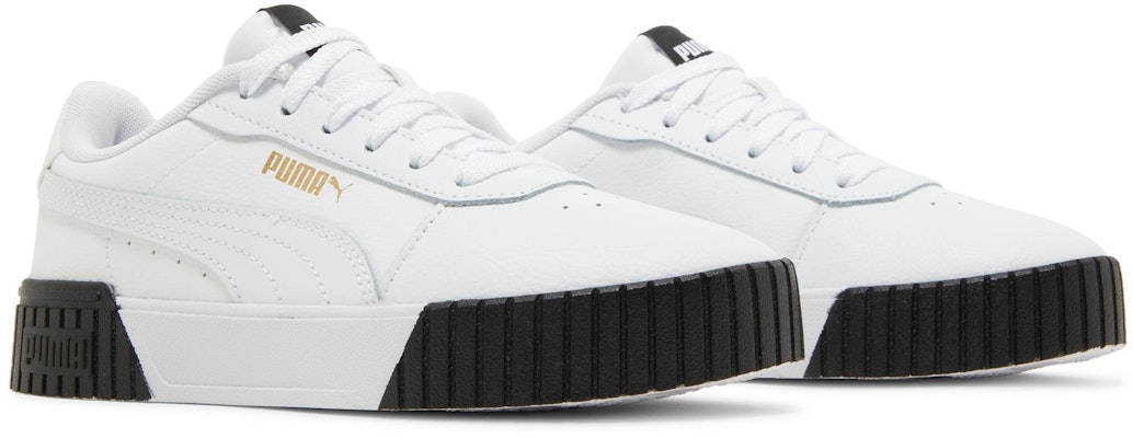 (Women) Puma Carina 2.0 'White Black' 385849-04 Cheap (Women) Puma Carina 2.0 'White Black' 385849-04