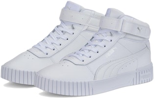 Puma Carina 2.0 舒適耐磨板鞋 女款 白色 Lookbook Puma Carina 2.0 舒適耐磨板鞋 女款 白色