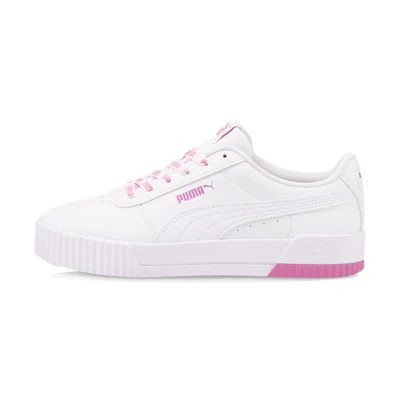 (W) Puma Carina Logomania Kadin Sneakers White/Red/Pink