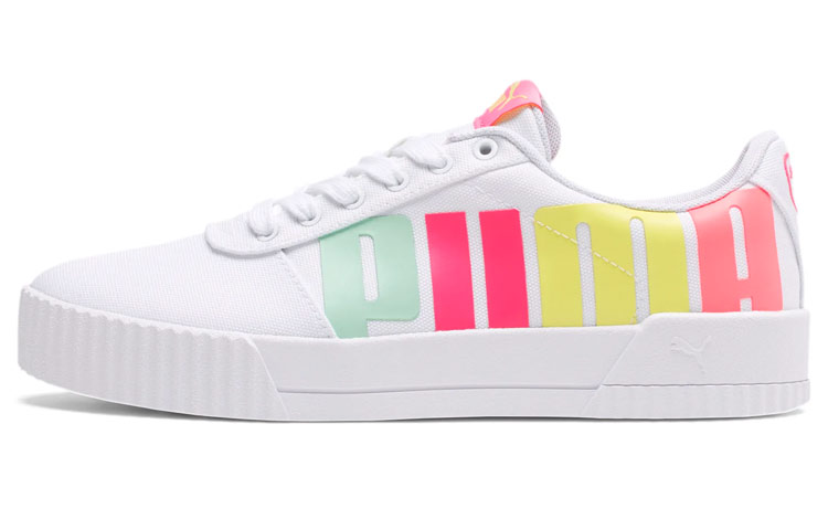 (W) Puma Carina Bold 'White Print'