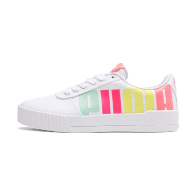 (W) Puma Carina Bold 'White Print'