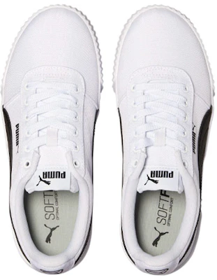 (Women) Puma Carina Canvas Leisure Board Shoes White/Black 368669-01 Lookbook (Women) Puma Carina Canvas Leisure Board Shoes White/Black 368669-01