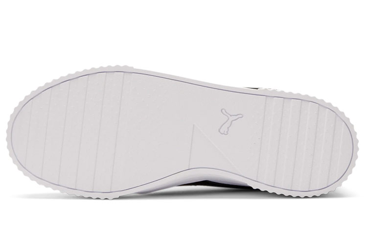 Purchase (Women) Puma Carina Canvas Leisure Board Shoes White/Black 368669-01