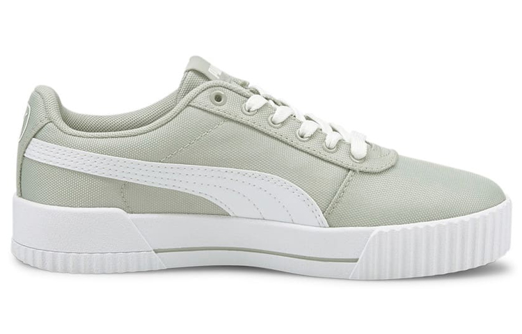(W) Puma Carina Canvas Sneakers Green 圖 2
