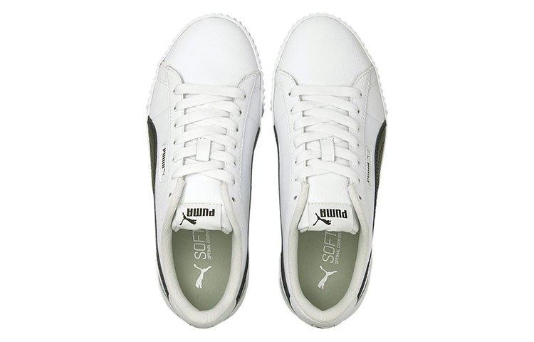 Shop (Women) Puma Carina Crew 'White Black' 374903-05