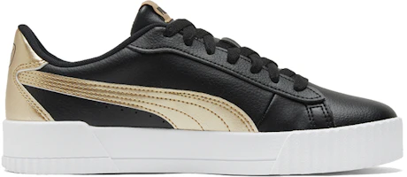 Order (Women) Puma Carina Crew Metallic 'Black White Gold' 368879-02