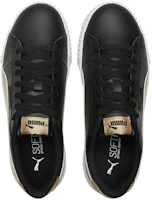 Shop (Women) Puma Carina Crew Metallic 'Black White Gold' 368879-02