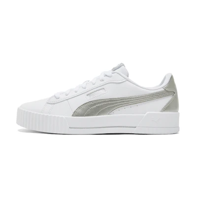 (W) Puma Carina Crew Metallic 'White Grey'