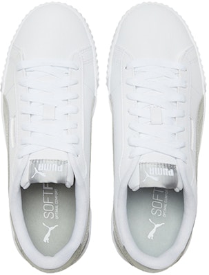 (Women) Puma Carina Crew Metallic 'White Grey' 368879-01 Shop (Women) Puma Carina Crew Metallic 'White Grey' 368879-01