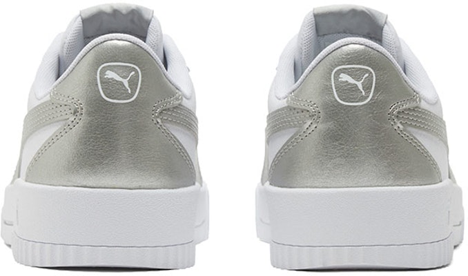 (Women) Puma Carina Crew Metallic 'White Grey' 368879-01 Purchase (Women) Puma Carina Crew Metallic 'White Grey' 368879-01