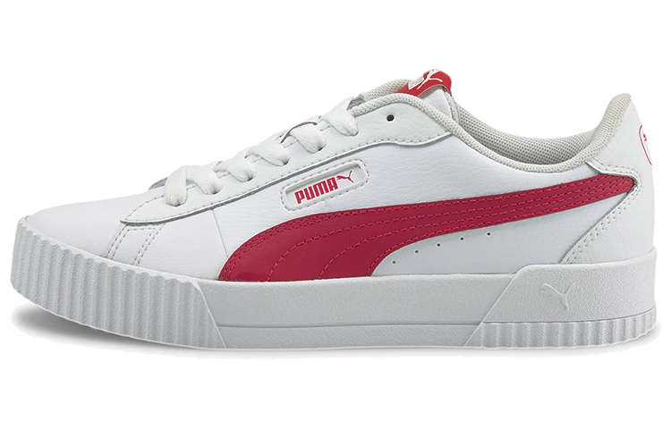 (Women) Puma Carina Crew White/Red 374903-04