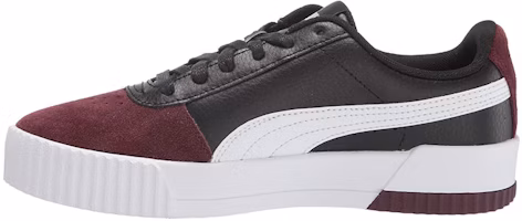(Women) Puma Carina Leather 'Black Red White' 371925-01 (Women) Puma Carina Leather 'Black Red White' 371925-01