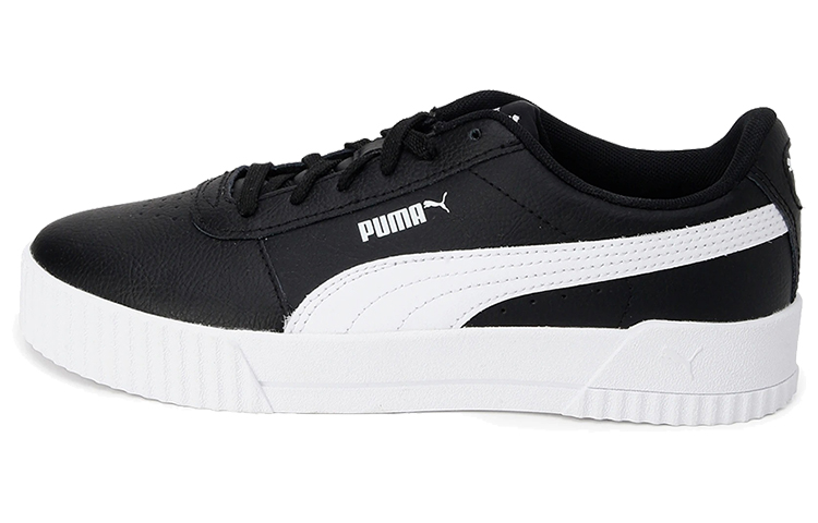 (Women) Puma Carina Leather 'Black White' 370325-16