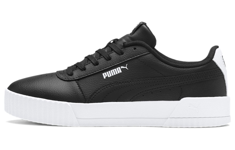 (Women) Puma Carina Leather 'Black White' 370325-22