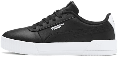 (Women) Puma Carina Leather 'Black White' 370325-22 (Women) Puma Carina Leather 'Black White' 370325-22