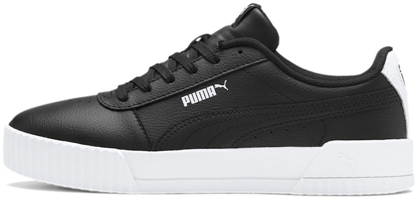 (Women) Puma Carina Leather 'Black White' 370325-22 Buy (Women) Puma Carina Leather 'Black White' 370325-22