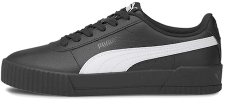 (Women) Puma Carina Leather 'Black And White' 370325-32 (Women) Puma Carina Leather 'Black And White' 370325-32