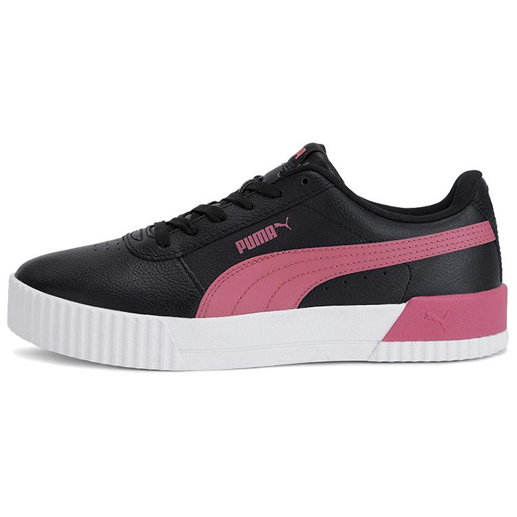 (Women) Puma Carina Leather 'Black White Pink' 370325-31