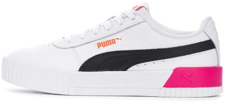 (Women) Puma Carina Leather 'Black White Pink' 370325-42 (Women) Puma Carina Leather 'Black White Pink' 370325-42