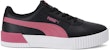 (W) Puma Carina Leather 'Hitam Putih Merah Jambu' 370325-31
