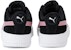 (W) Puma Carina Leather 'Hitam Putih Merah Jambu' 370325-31