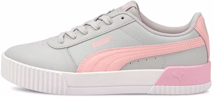 (Women) Puma Carina Leather 'Grey Pink White' 370325-40 (Women) Puma Carina Leather 'Grey Pink White' 370325-40