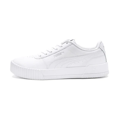 (W) Puma Carina Leather 'White Silver'