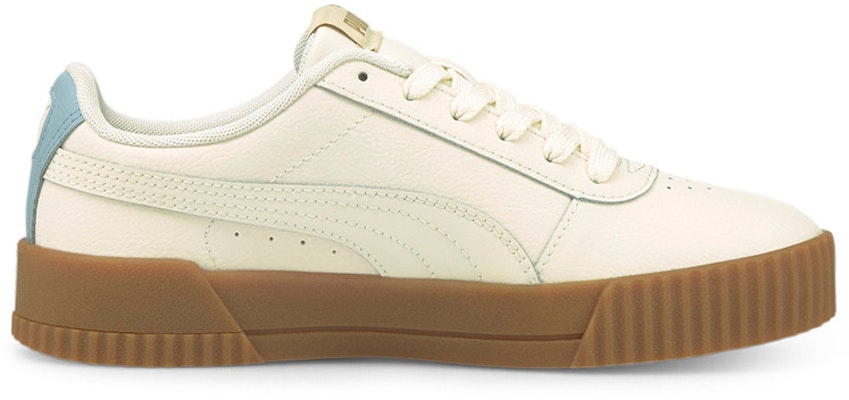 (Women) Puma Carina Leather 'Retro Low-Top Beige and Blue' 370325-44 Order (Women) Puma Carina Leather 'Retro Low-Top Beige and Blue' 370325-44