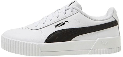 (Women) Puma Carina Leather 'White Black' 370325-33 (Women) Puma Carina Leather 'White Black' 370325-33