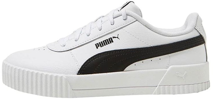(Women) Puma Carina Leather 'White Black' 370325-33 Buy (Women) Puma Carina Leather 'White Black' 370325-33
