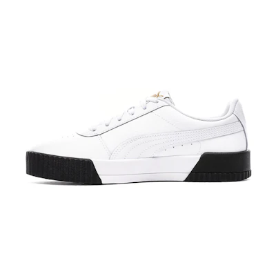 (W) Puma Carina Leather 'White Black'