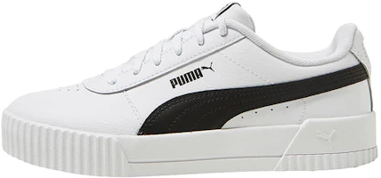 (Women) Puma Carina Leather 'White Black' 370325-33 (Women) Puma Carina Leather 'White Black' 370325-33