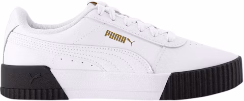 (Women) Puma Carina Leather 'White Black' 370325-15 (Women) Puma Carina Leather 'White Black' 370325-15