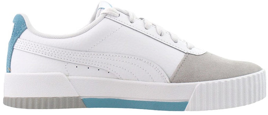 (Women) Puma Carina Leather 'White Grey' 371925-02 Order (Women) Puma Carina Leather 'White Grey' 371925-02