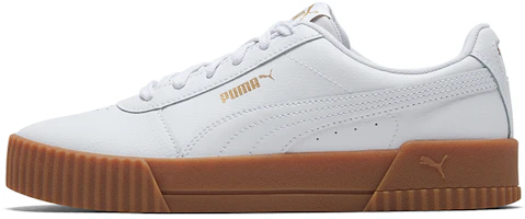 (Women) Puma Carina Leather 'White Gum' 370325-07 (Women) Puma Carina Leather 'White Gum' 370325-07