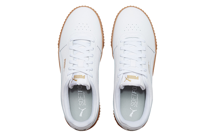 Shop (Women) Puma Carina Leather 'White Gum' 370325-07