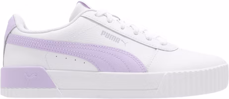 (Women) Puma Carina Leather 'White Light Lavender' 370325-39 (Women) Puma Carina Leather 'White Light Lavender' 370325-39