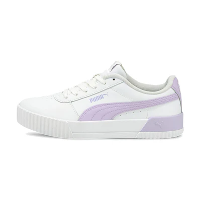 (W) Puma Carina Leather 'White Light Lavender'