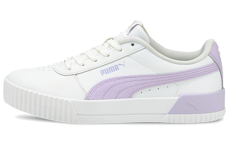 (Women) Puma Carina Leather 'White Light Lavender' 370325-39