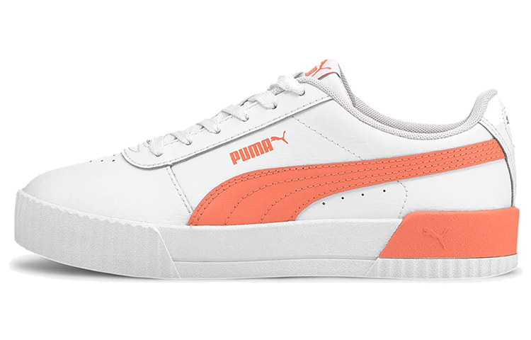 (Women) Puma Carina Leather 'White Orange' 370325-30