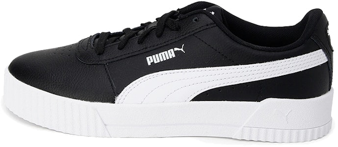 PUMA Carina 皮革 低筒 板鞋 女款 黑白 Buy PUMA Carina 皮革 低筒 板鞋 女款 黑白
