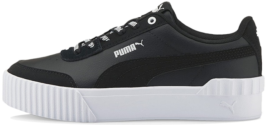 (Women) Puma Carina Lift 'Logomania Black White' 384925-02 Buy (Women) Puma Carina Lift 'Logomania Black White' 384925-02