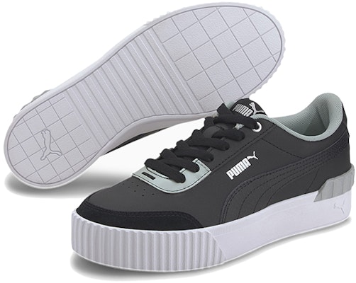 (Women) Puma Carina Lift Pearl Black/Green Low Board Shoes 374141-02 Lookbook (Women) Puma Carina Lift Pearl Black/Green Low Board Shoes 374141-02