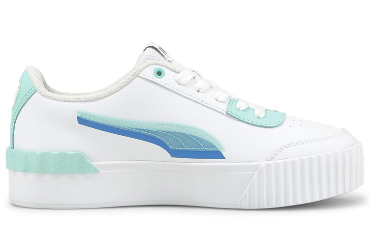 Order (W) 푸마 카리나 리프트 '화이트 그린 블루' 381915-02