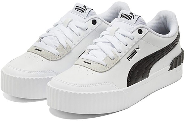 (Women) Puma Carina Lift Shoes Black/White/Grey 373031-16 Lookbook (Women) Puma Carina Lift Shoes Black/White/Grey 373031-16