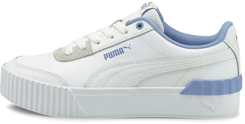 (Women) Puma Carina Lift Casual Board Shoes White/Blue 373031-11 Buy (Women) Puma Carina Lift Casual Board Shoes White/Blue 373031-11