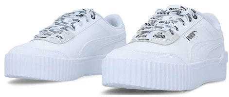 Lookbook (Women) Puma Carina Lift Low Top 'Logomania White' 384925-01